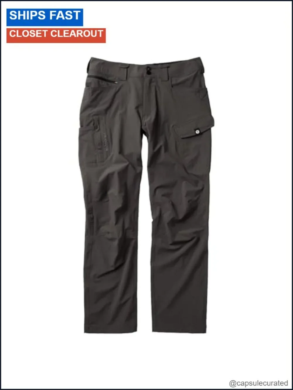 Lightweight Stretch Work Pants 85% Nylon 15% Spandex 8 Utility Pockets Relaxed